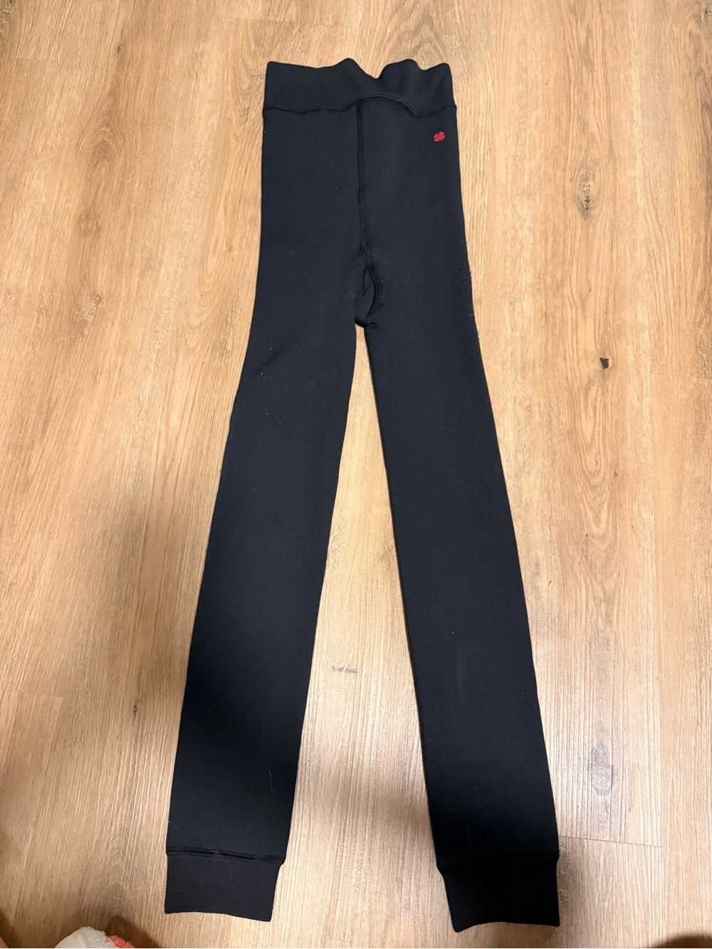 Black faux fur lined Stretch Knit Leggings